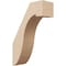 Ekena Millwork 3-inch W x 8-inch D x 12-inch H Del Monte Rough Cedar Woodgrain TimberThane Knee Brace, Primed BRCUR03X08X12DELRCPR - alternate 1